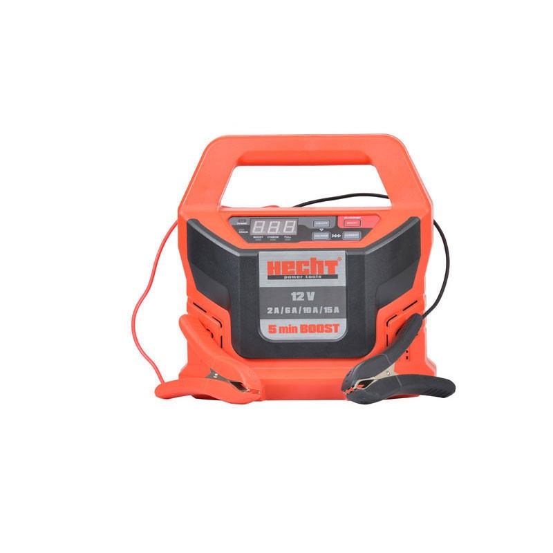 Incarcator inteligent pentru acumulatori auto HECHT 2013, pentru baterii Pb, plumb-acid, iesire 12V, 2-15 A, 4-300 Ah