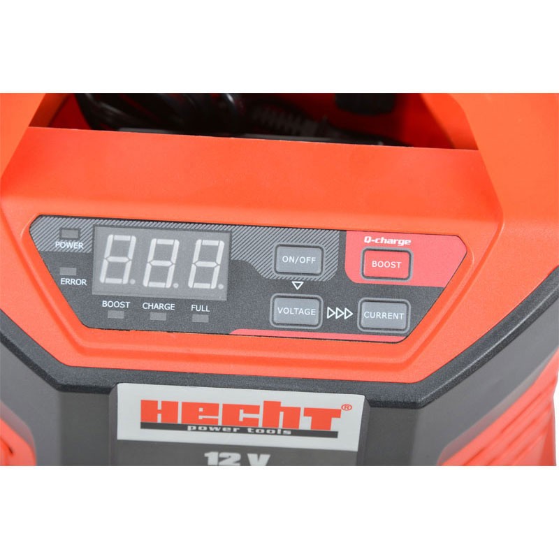 Incarcator inteligent pentru acumulatori auto HECHT 2013, pentru baterii Pb, plumb-acid, iesire 12V, 2-15 A, 4-300 Ah