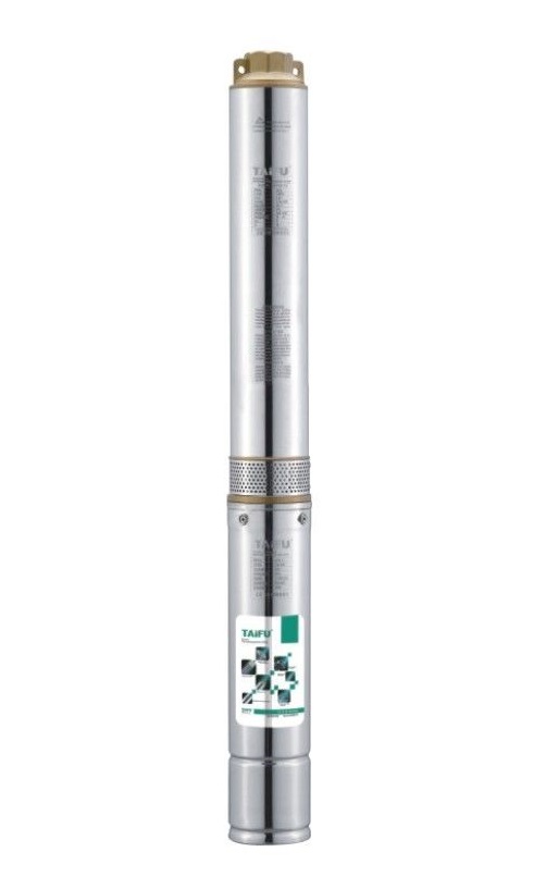 Pompa submersibila TAIFU 4STM4-12, putere 1100 W, pentru apa curata, debit apa 67 L/min, 12 etaje, inaltime maxima refulare 96 m