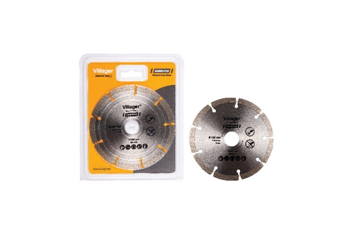 Disc taiere diamantat, segmentat, pentru taiere beton, beton armat, VILLAGER DRY DCB150C, 150 x 22.23 mm