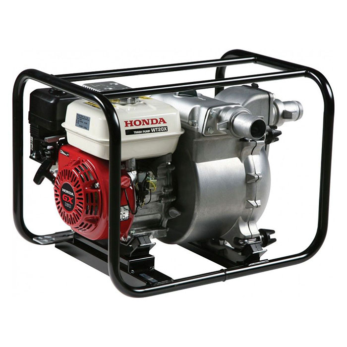 Motopompa pe benzina HONDA WT20XK4DE, racord 2 inch, putere 3.6 kW, 4.9 CP, debit apa 700 l/min, adancime aspiratie 8 m, inaltime refulare 26 m