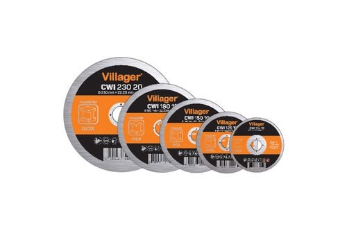 Disc taiere inox VILLAGER CWI12520, 125 x 22.23 x 2.0 mm