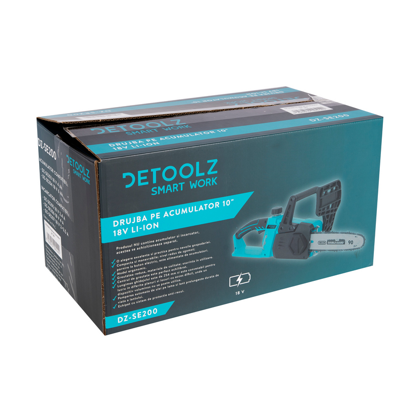 Drujba pe acumulator Detoolz, DZ-SE200, 10 inch, 18 V