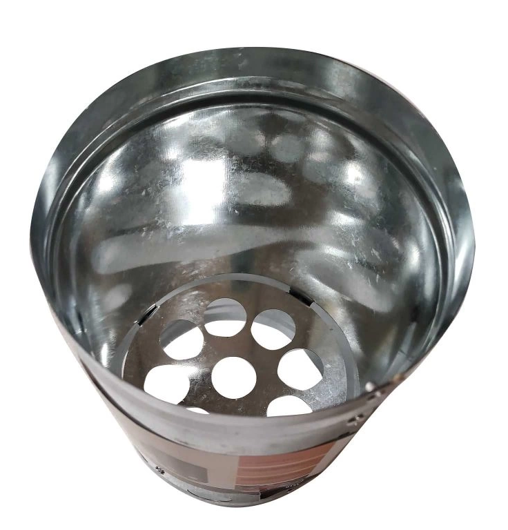 Aprinzator de carbuni GRILLCHEF 0131, dimensiuni 28 x 17 cm, otel, maner din lemn, aparatoare de aluminiu