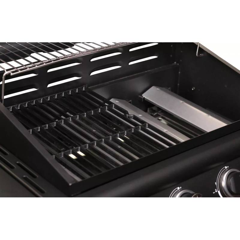 Gratar pe gaz GRILLCHEF 12758 XL HIT, 4 + 1 arzatoare, gratare din fonta, suprafata gatire 63 x 40 cm