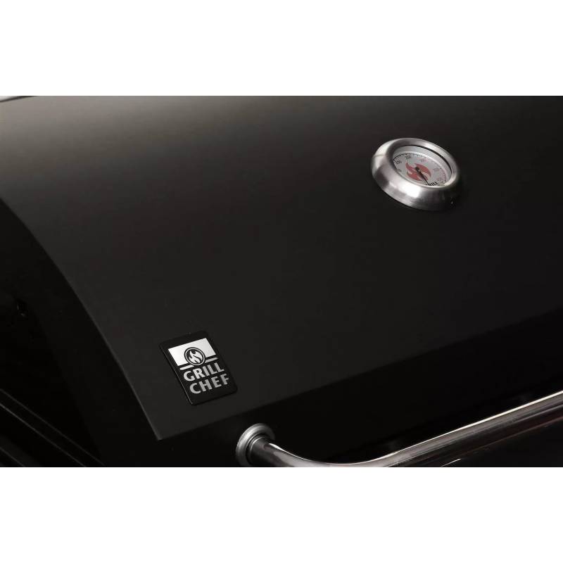 Gratar pe gaz GRILLCHEF 12758 XL HIT, 4 + 1 arzatoare, gratare din fonta, suprafata gatire 63 x 40 cm