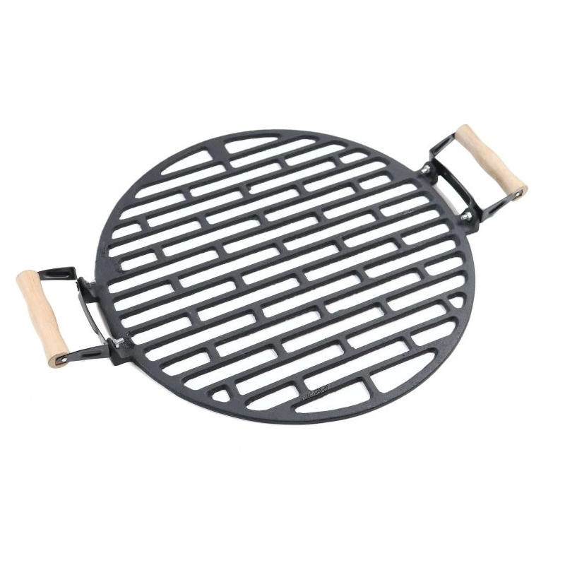 Gratar pe carbuni GRILLCHEF 0630, din fonta, rotund, cu suprafata de gatit de 36 cm