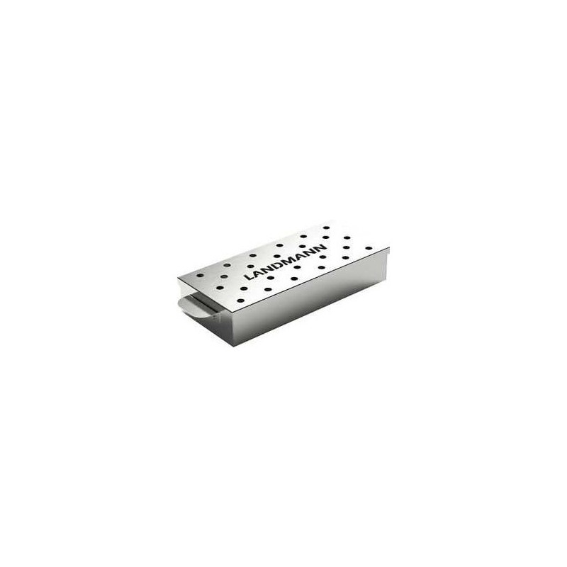 Cutie afumare LANDMANN 13958, volum 700 ml, inox, manere pentru manipulare