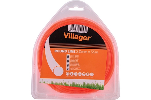 Fir motocoasa VILLAGER, profil rotund, nailon, 3 mm x 276 m (5LB)