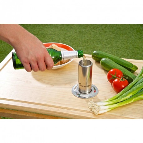 Accesoriu pentru gatit pui intreg LANDMANN 13442, din inox, volum interior 250 ml