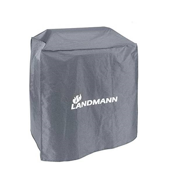 Gratar pe gaz LANDMANN Triton Champion PTS 4.1 12965, 12 persoane,15 kW, suprafata grill 65 x 44 cm, cu tava din fonta si husa de protectie cadou