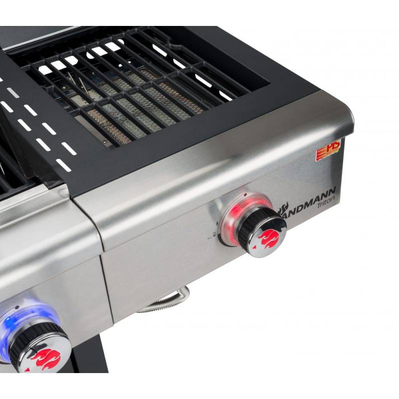 Gratar pe gaz LANDMANN Triton maxX PTS 4.1 12969, inox, aprindere electrica