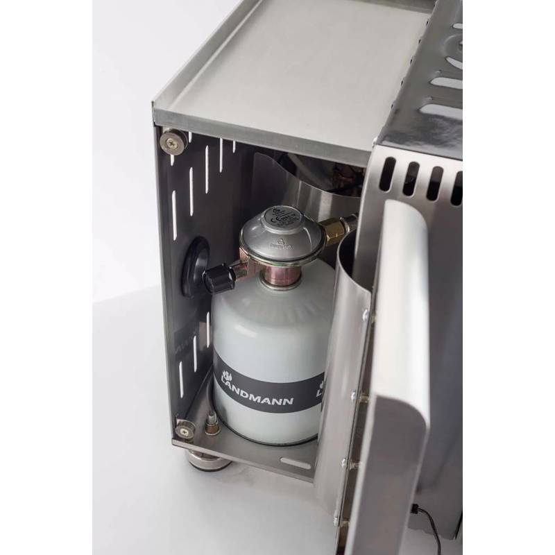 Gratar pe gaz cu arzator infrarosu LANDMANN 800 Smart Grill 12302, 3.5 kW, consum gaz 254 g/h, aprindere electronica