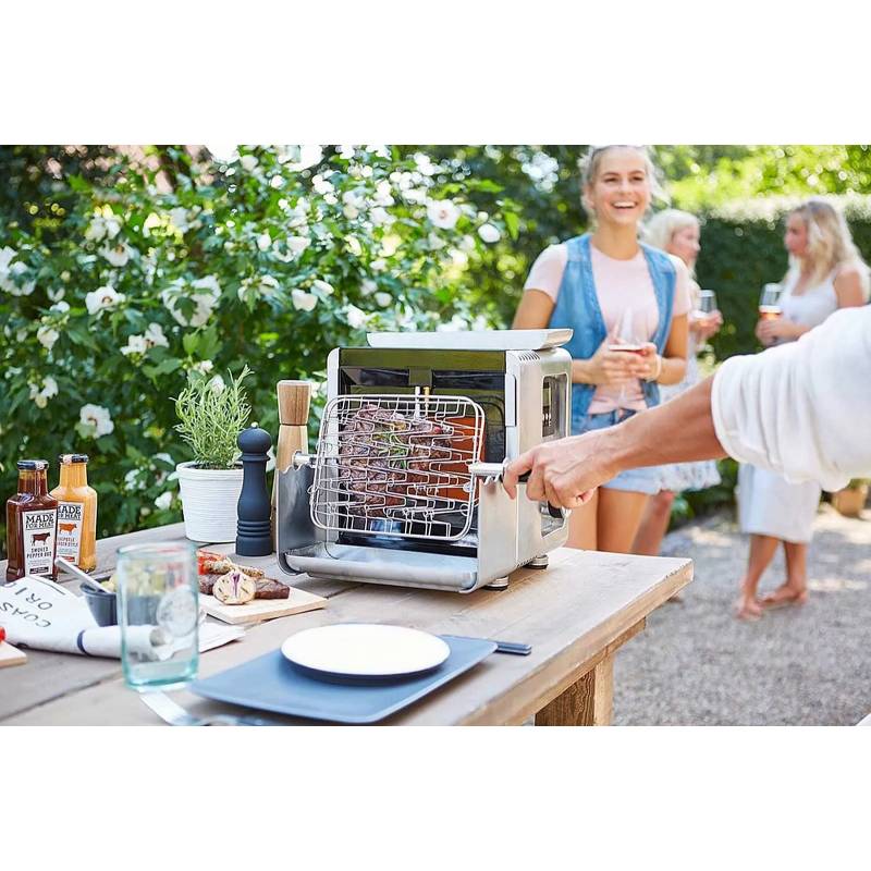 Gratar pe gaz cu arzator infrarosu LANDMANN 800 Smart Grill 12302, 3.5 kW, consum gaz 254 g/h, aprindere electronica