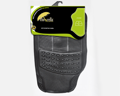 Set covorase auto UMBRELLA 45135, PVC, Arizona, negru, set 2 Buc