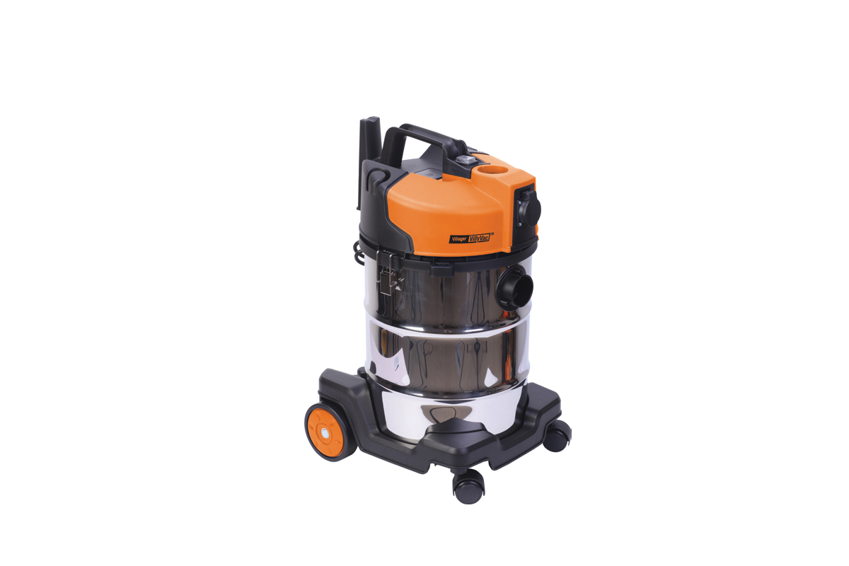 Aspirator uscat/umed constructii VILLAGER VVC 30 DWS, 30 l, 1200 W, inox