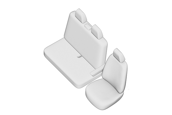 Set huse scaun UMBRELLA 45991, pentru Volkswagen T4 (2+1) Transporter Van 1992-2003