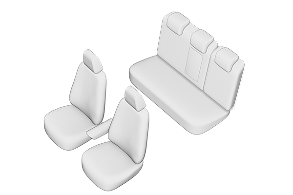 Set huse scaun UMBRELLA 45978, pentru Volkswagen Golf 6 2009-2013, bancheta fractionata