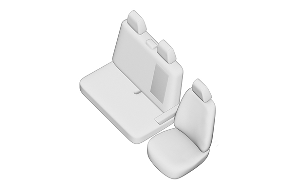 Set huse scaun UMBRELLA 45927, pentru Mercedes Sprinter (2+1) 2007-2018