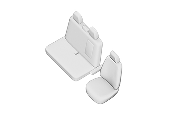 Set huse scaun UMBRELLA 44572, pentru Citroen Jumper (2+1) 2007-