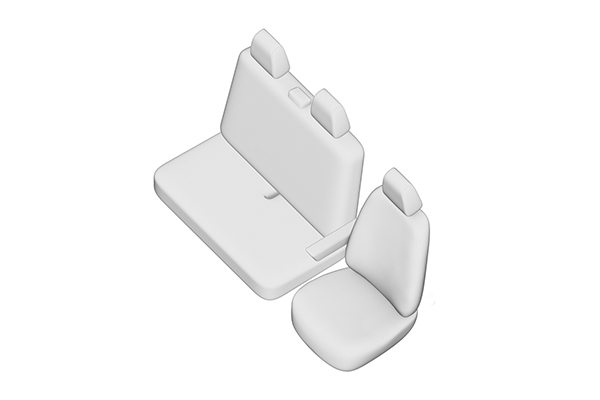 Set huse scaun UMBRELLA 05380, pentru Renault Master (2+1) 2020-