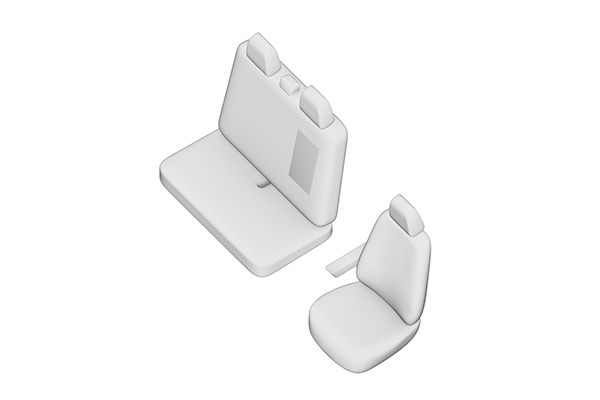 Set huse scaun UMBRELLA 02511, pentru Peugeot Boxer (2+1) 2007-, scaune individuale spate
