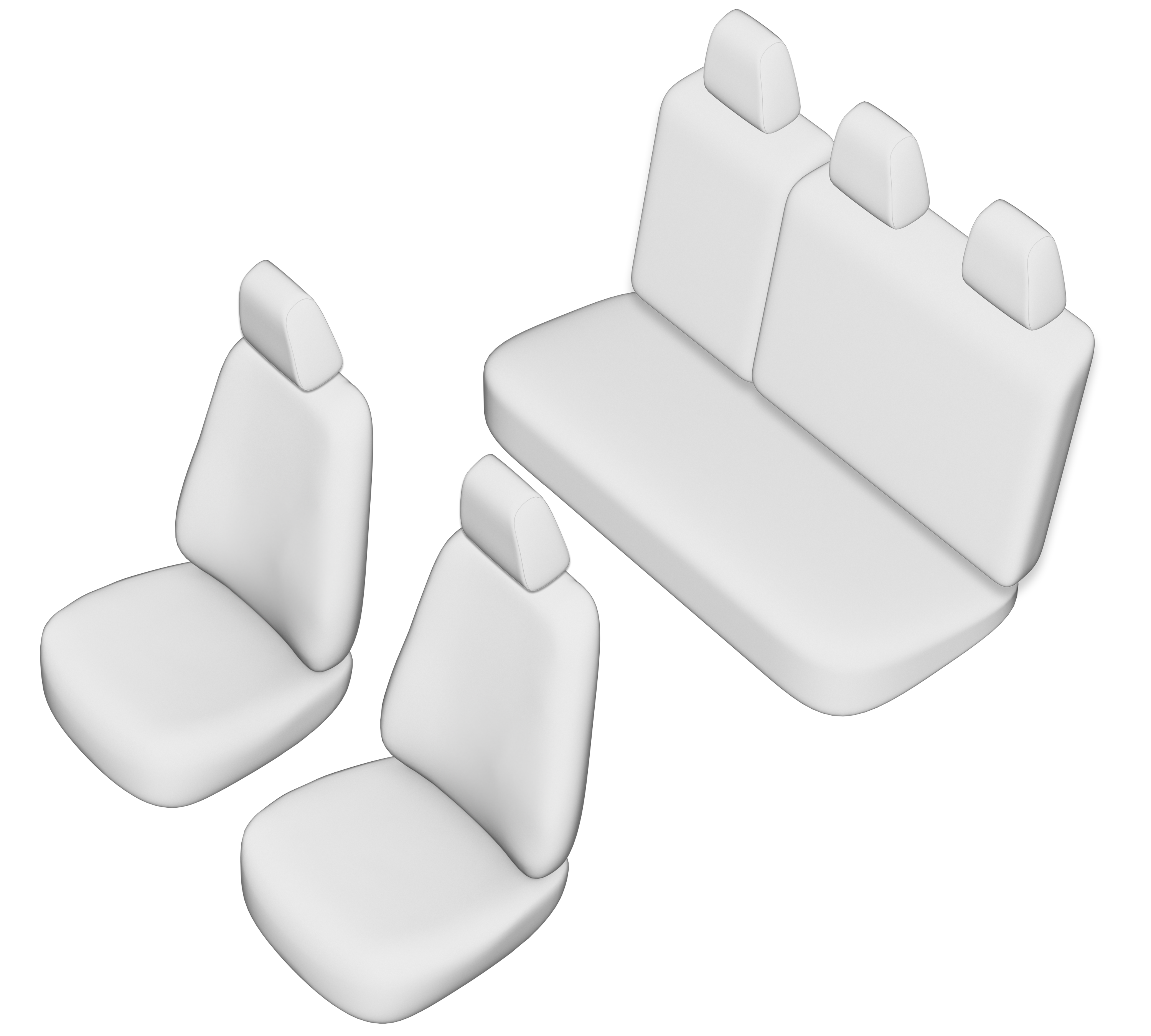 Set huse scaun UMBRELLA 02298, pentru Dacia Duster 2010 -2013, bancheta fractionata