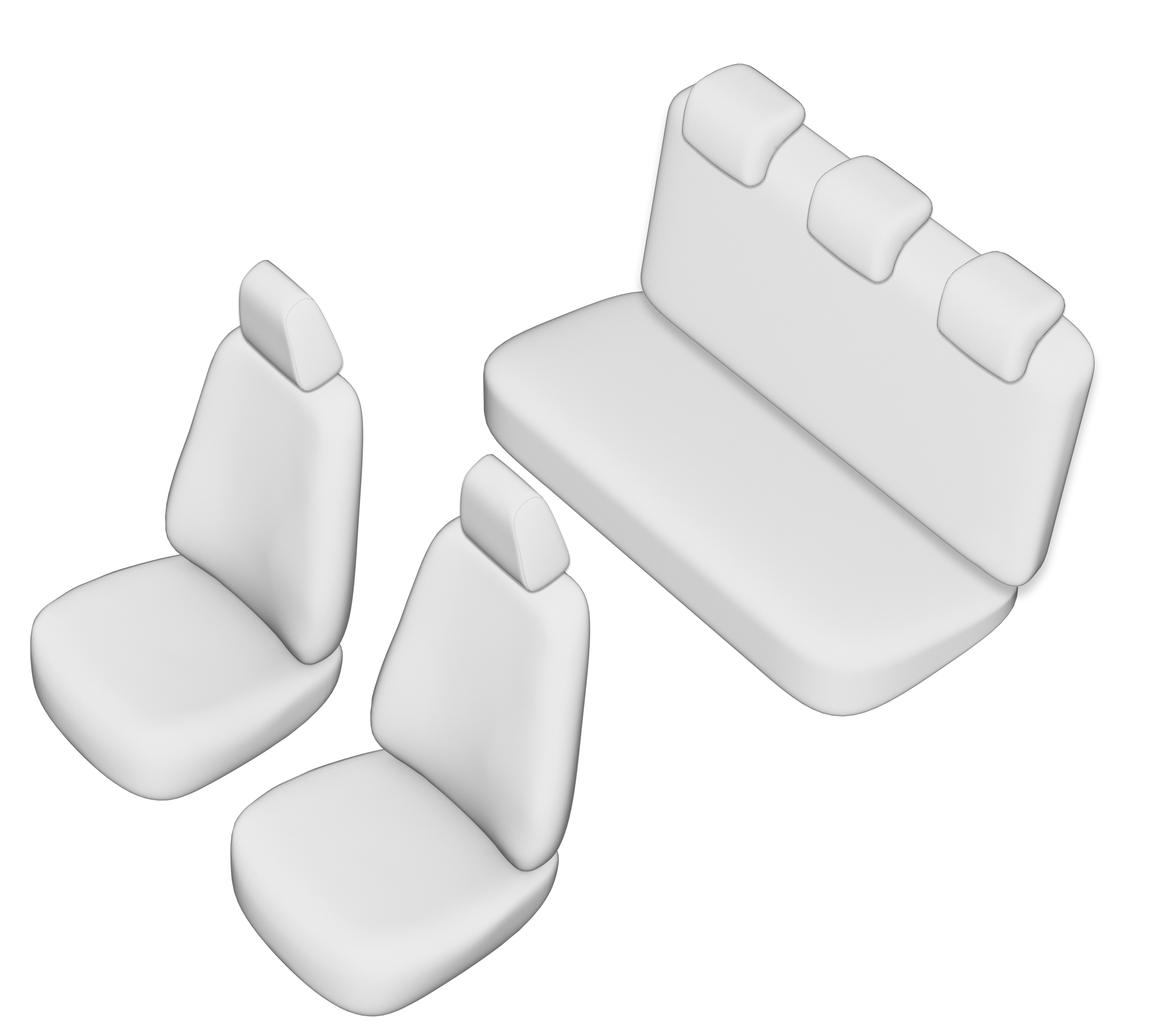Set huse scaun UMBRELLA 02330, pentru Renault Symbol 2006 - 2012