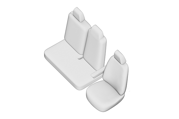 Set huse scaun UMBRELLA 05379, pentru Renault Master (2+1) 2020-, bancheta fractionata