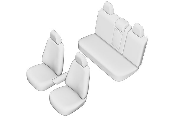 Set huse scaun UMBRELLA 05195, pentru Renault Megane 2016-, bancheta fractionata