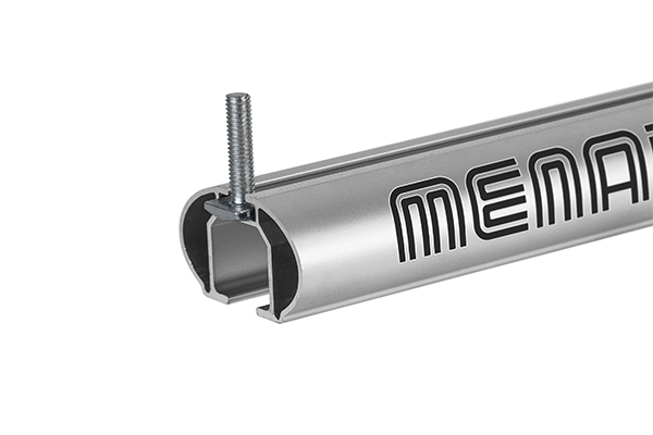 Set bare portbagaj transversale aluminiu MENABO Tiger Silver 02389, lungime 120 cm, greutate maxima suportata 75 kg, cu antifurt
