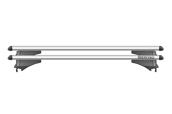 Set bare portbagaj transversale aluminiu MENABO Tiger Silver 02390, XL, lungime 135 cm, greutate maxima suportata 75 kg, cu antifurt