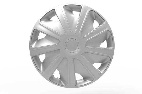 Set 4 capace roti auto MEGA DRIVE Craft Van 44343, 16 inch, plastic ABS, argintii