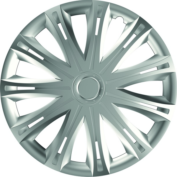 Set 4 capace roti auto MEGA DRIVE Spark 78521, 16 inch, plastic ABS, argintii