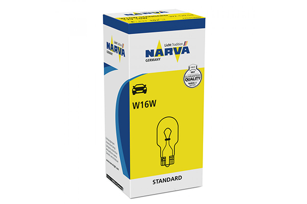 Set 10 bucati becuri stop/marsarier W16W 12 V, NARVA 17631