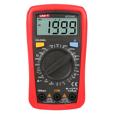 Multimetru digital UNI-T, MIE0381, UT131C, verificare diode, testare continuitate