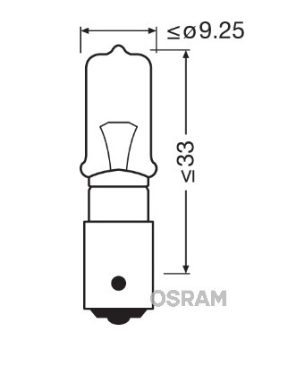 Bec auto 12 V, H21W, BAY9s, original, OSRAM 64136, se vinde la set de 10 bucati/pret pe bucata