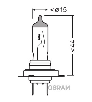 Bec 12 V, H7 55 W Night Breaker Silver +100, OSRAM 64210NBS