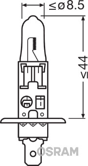 Bec far faza lunga camion 24 V, H1 70 W Truckstar Pro Plus120, Nextgen OSRAM 05139