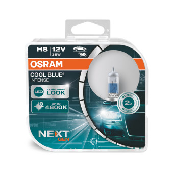 Set 2 becuri 25143 12 V, H8 35 W Cool Blue Intense Nextgen OSRAM 64212CBN-HCB