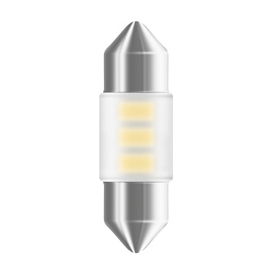 Bec auxiliar cu LED 12 V, C5W, 31 mm, White 6000K Bli,1 bucata OSRAM 6438DWP-01B