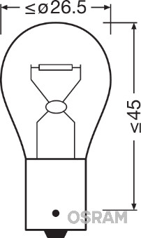 Set 2 becuri semnalizator 12 V, PY21W Ultra Life, blister, OSRAM 7507ULT-02B