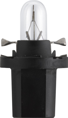 Bec bord B8.5D soclu negru 12 V, set 10 bucati, PHILIPS 12598CP