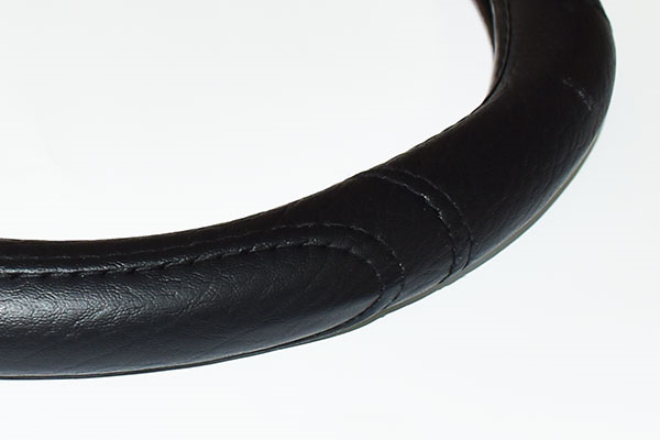Husa volan UMBRELLA Simple 07977, negru, piele ecologica, 37-39 cm
