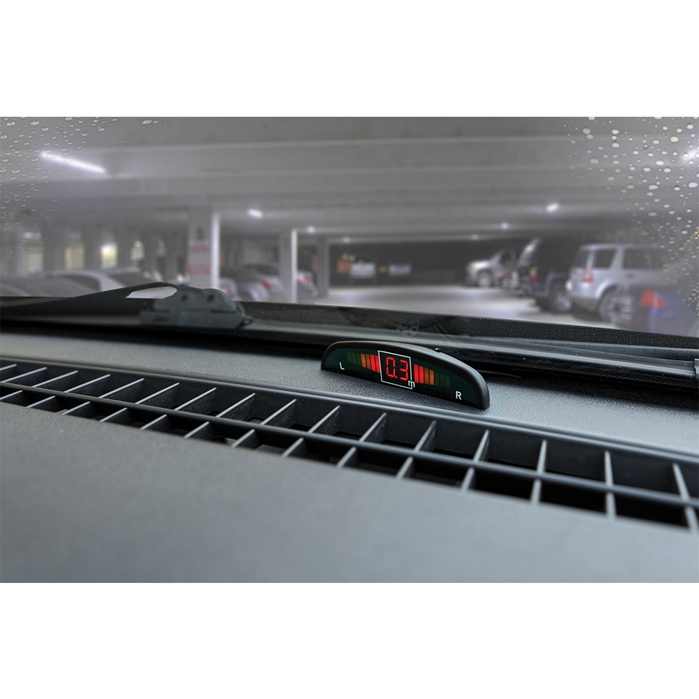 Senzori parcare auto PNI Escort P04 A 07918, diametru exterior 25 mm, cu 4 receptori, negru