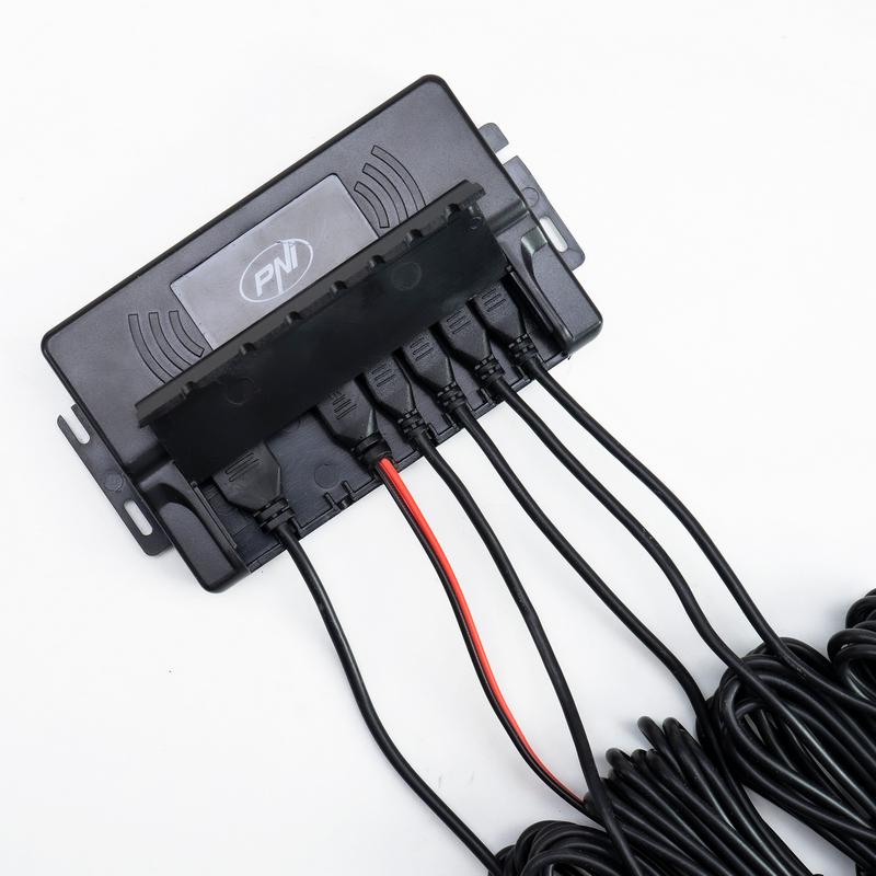 Senzori parcare auto PNI Escort P16 A 13152, cu 4 receptori, 16 mm, tip OEM, negru