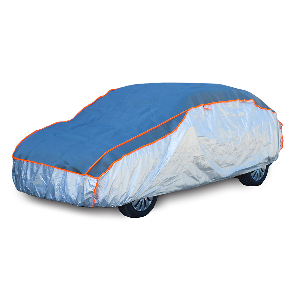 Husa, prelata auto pentru exterior, anti-grindina, MEGA DRIVE 08595, 480 x 175 x 120 cm, marimea L, spuma poliester, clema prindere, sistem antifurt