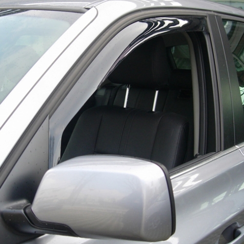 Set deflectoare aer, paravanturi auto, fata, FARAD 02185, fumurii, plexiglas rezistent, pentru BMW X3 (E83) (2004-2010)