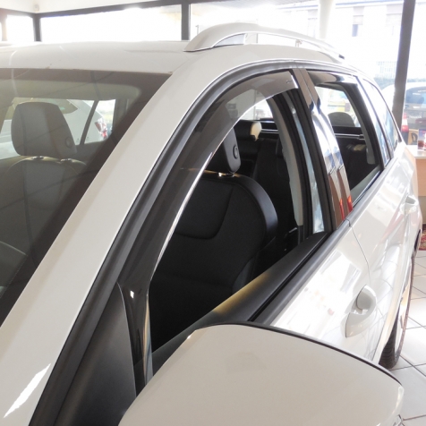 Set deflectoare aer, paravanturi auto, fata si spate, FARAD 02195, fumurii, plexiglas rezistent, pentru Dacia Duster (2010-2013)