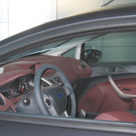 Set deflectoare aer, paravanturi auto, fata, FARAD 02197, fumurii, plexiglas rezistent, pentru Ford Fiesta (2008-)